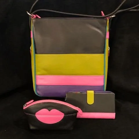 ili leather handbag ILI colorful leather handbag at Stefan Mann