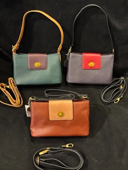 osgoode marley leather handbag 2 Osgoode Marley soft leather handbag in a neutral tone