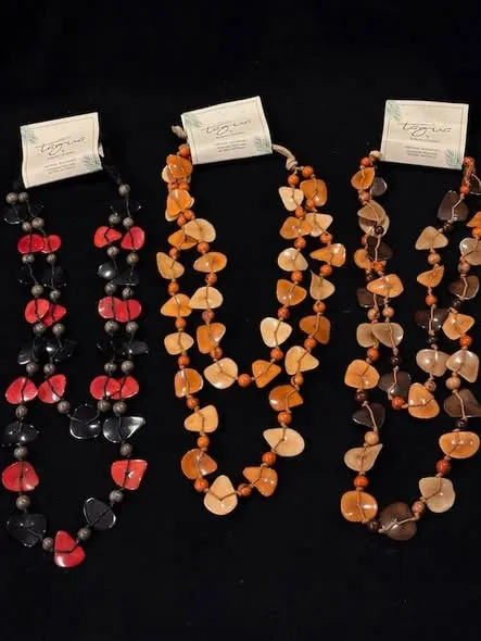 tagua jewelry 2 Tagua eco-friendly jewelry in bright colors