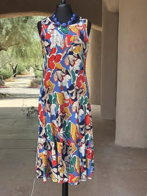 multiples-womens-dress colorful floral Multiples womens dress